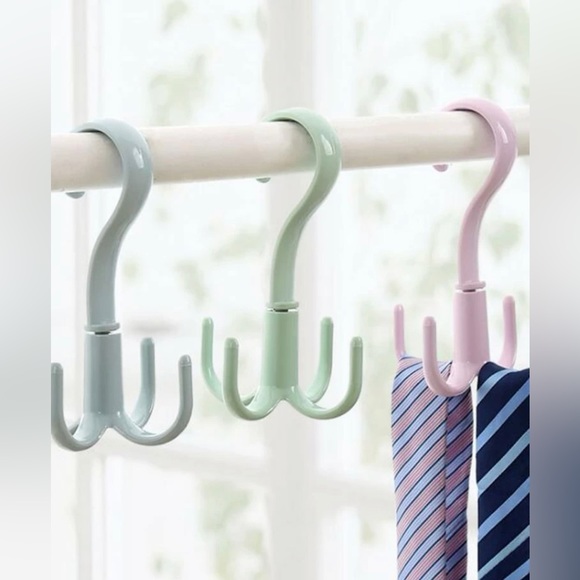 🆕  10 Pcs - 4 Claw Rotatable Hook - 10 pcs 🔥 - Picture 5 of 5